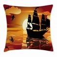 thumbnail image 1 of Ambesonne 20" x 20" Black Polyester Decorative Pillow Cover, 1 of 2