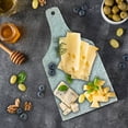 thumbnail image 5 of Grey Cutting Board, Retro Inspired Floral Design with Past Effects Dated Botanical Old Victorian Features, Tempered Glass Cutting and Serving Board, Wine Bottle Shape, Pale Green, by Ambesonne, 5 of 5