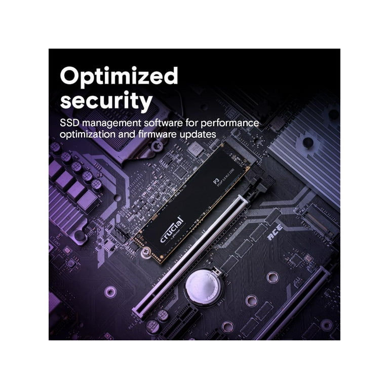 Crucial P3 1TB Internal Solid State Drive, PCIe 3.0 NVMe M.2 Crucial P3 1TB Internal Solid State Drive, PCIe 3.0 NVMe M.2
