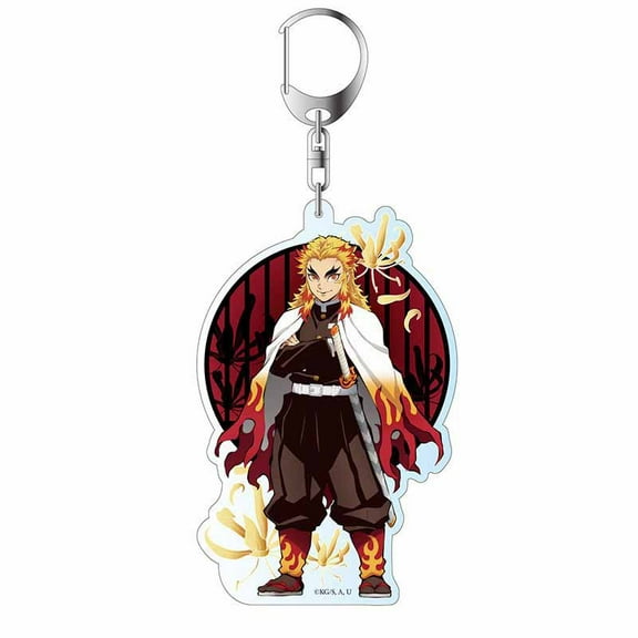Keychain Demon Slayer Anime Peripheral Double Sided Acrylic Pendant Standing Brand