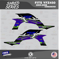 thumbnail image 2 of Kalair GFX Graphics Kit for Yamaha ATV YFZ 450 Carburator (2004-2008) Shred Series, 2 of 5