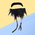 thumbnail image 2 of KAKOWELY Bigote de pirata para cosplay, accesorio fotográfico para disfraz, fiesta de Halloween (negro), 2 of 5