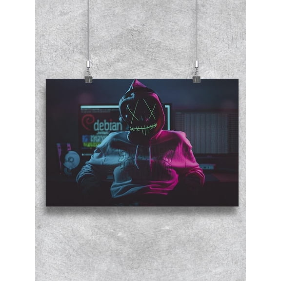 Misterious Hacker Poster - Image by Shutterstock,