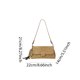 thumbnail image 2 of Bolso Hombro Color Sólido para Mujer Bolsos Esmerilados Viajes (caqui), 2 of 9