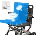 thumbnail image 4 of Ultra Lightweight Elderly Transport Wheelchair Weighs Portable Lightweight Folding Transport Chair, with Locking Handbrake, Removable Flip Armrests, Swinging Footrests, 4 of 7