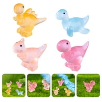 Soimiss 20pcs Mini Dinosaurs Glowing Resin Dinosaur Figurine Decorative Home Decoration