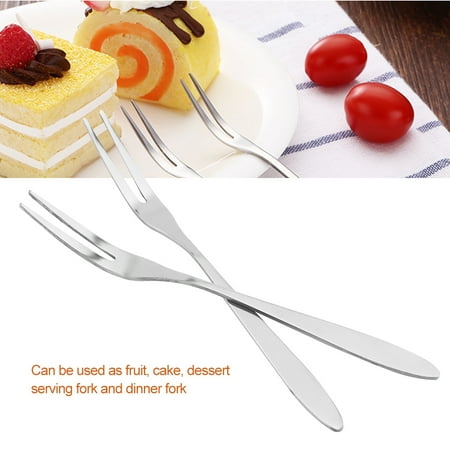 

OTVIAP Fruit Fork 20Pcs/set Stainless Steel Fruit Fork Comfortable Long Handle Cake Desert Fruit Serving Forks Desert Forks