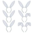 thumbnail image 1 of TOPTIE 6 PCS Easter Bunny Ears Headbands, Rabbit Ear Hair Band for Christmas, Dress Up Costume Accessory, 1 of 6