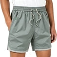 thumbnail image 2 of Aimik Athleisure Shorts for Men Side Zip Detail Contrast Trim Mens Workout Shorts Summer Lightweight Fashion Shorts for Training, 2 of 6