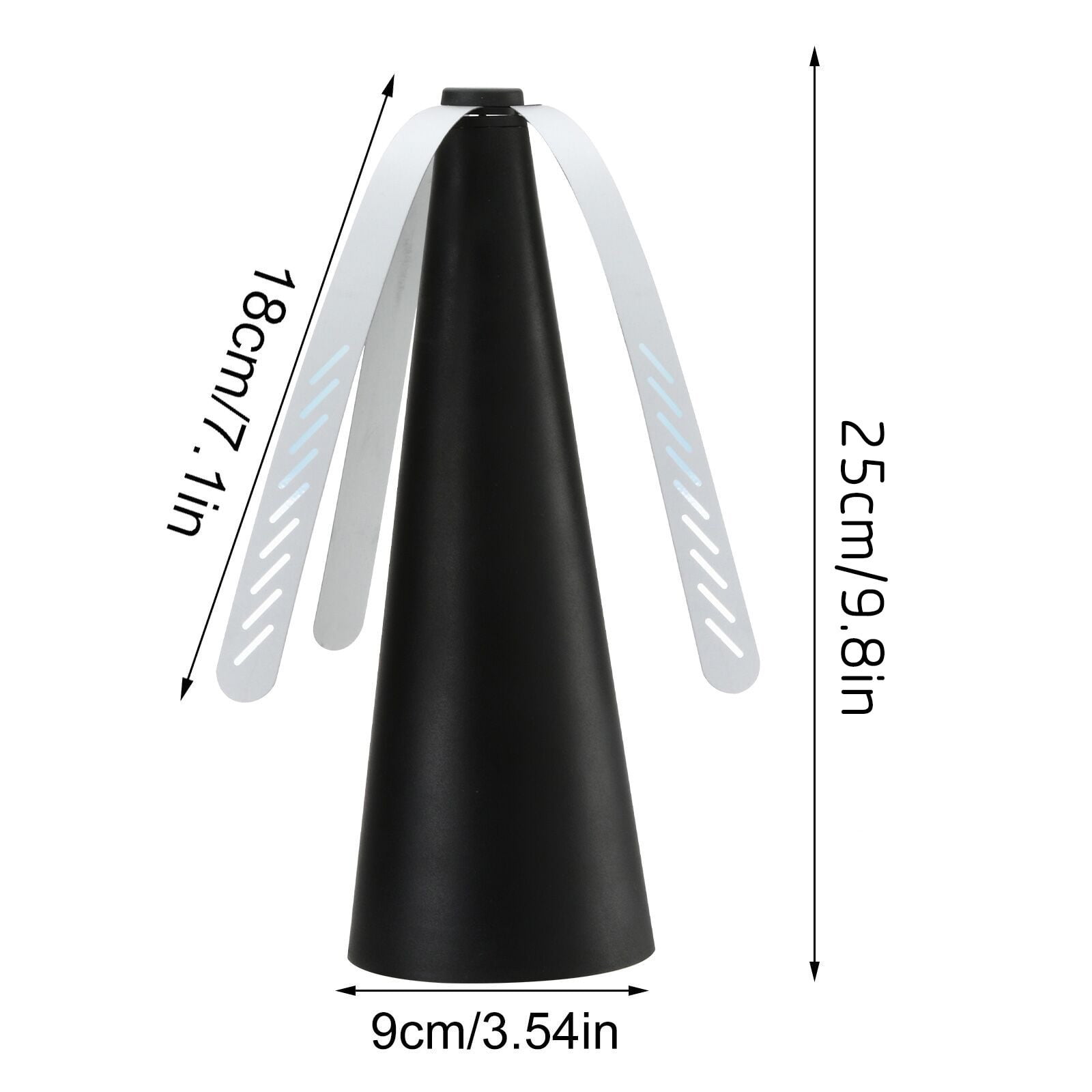 Automatic Fly Catcher Fan - Multi-Functional, Super Quiet, Outdoor & Indoor Use - Lightweight, Odor-Free, Safe for Picnics, Kitchens & Patios - 3 Blades, Battery-Powered (Batteries Not Included)