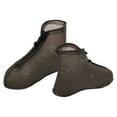 thumbnail image 6 of Unique Bargains 1 Pair Unisex Waterproof Reusable Rain Shoe Covers Ankle high top Boots Non-Slip Coffee Colour Size XXL, 6 of 6