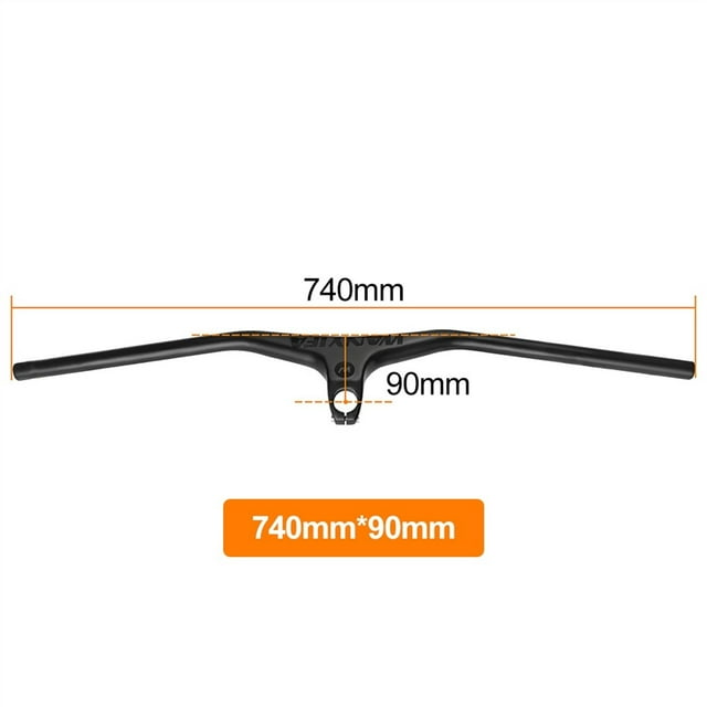 Poignée Intégrée en Carbone pour Guidon de VTT 28.6mm 17 Degrés Pièces de Vélo, Longue Durée