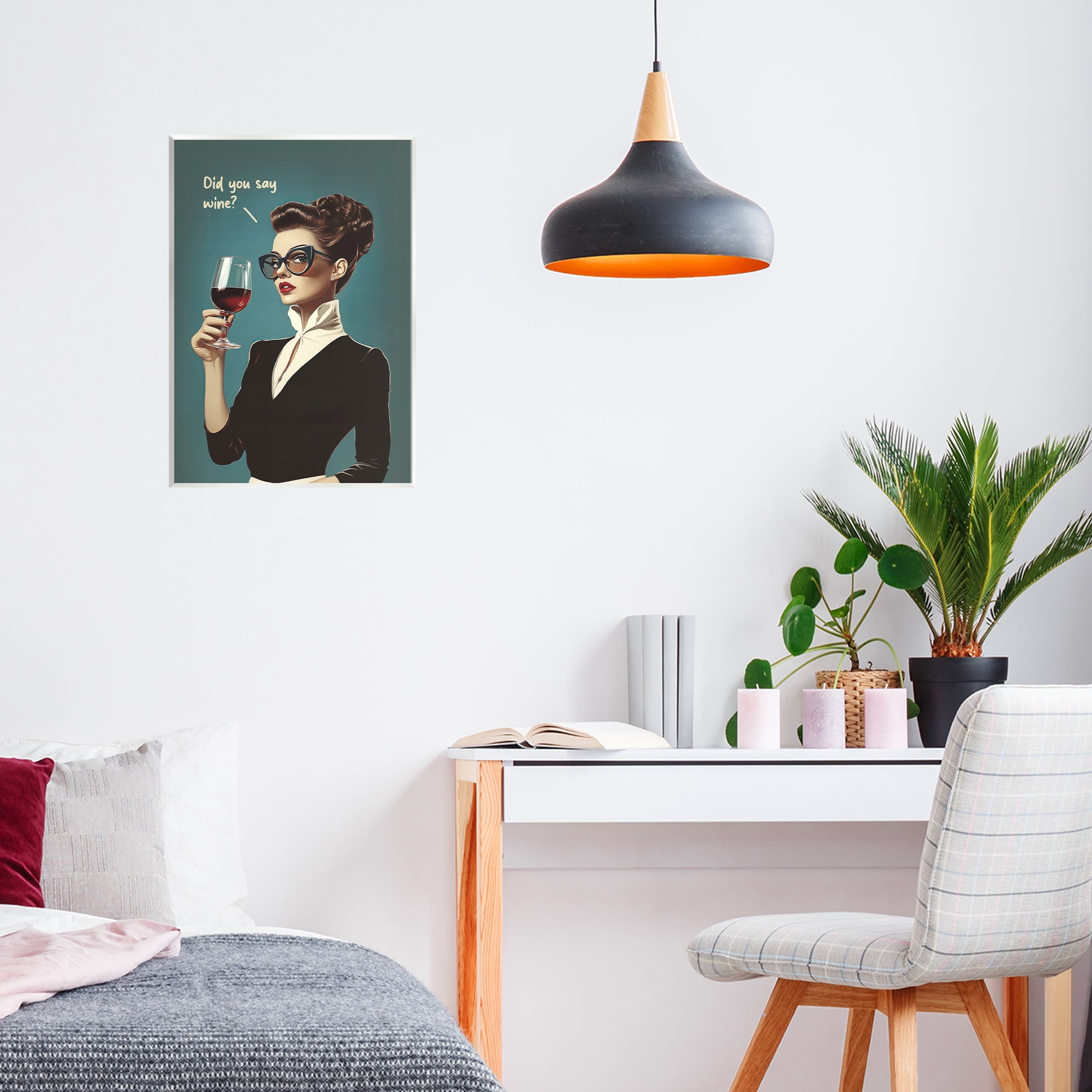 Stupell Industries Did You Say Wine Wall Plaque Art, design by Andreas Magnusson