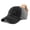 Black Grey, variant on Ponytail Cap Women's Baseball Cap Embroidered Barbell Weightlifting Sun Hat with Ponytail Hole High Pony Hat Cotton Mustard Design Only