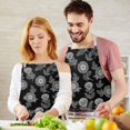 thumbnail image 3 of Pioneer Flower Floral Print Pattern Apron for Women and Men, Cotton Linen Waterproof with Pockets, Adjustable, 33x27 Inch for Kitchen, Gardening, BBQ, Salon, 3 of 6