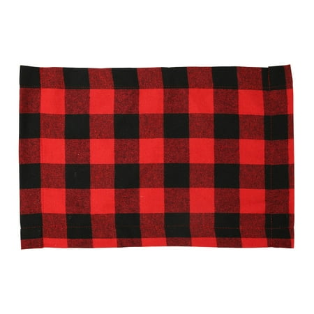 

Begine Clearance Haobei Foreign Trade New Christmas Decoration Supplies Plaid Cloth Placemat Dining Table Knife and Fork Plate Placemat Plaid Tablecloth 1Pc Decorative Placemat Christmas Ornaments