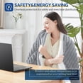 thumbnail image 3 of Cowin Electric Heated Blanket Twin size - 62"x84" Heating Blanket with 10 hours Auto-off, 4 Heating Levels, Soft Flannel, 3 of 7
