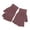AB24 Brown, variant on Tisuna Kids Gloves Knit Girls Boys Warm Winter Gloves Solid Color Cold Weather Outdoor Activities Fingerless Gloves