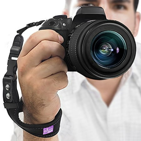 Camera Hand Strap - Rapid Fire Heavy Duty Safety Wrist Strap by Altura Photo w/ 2 Alternate Connections for Use w/ Large DSLR or Point & Shoot Cameras (2016 Update)