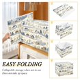 thumbnail image 2 of Yayeee Collapsible Storage Bin with Lid Fabric Closet Decorative Basket with Handles, Snowy Mountains, 2 of 7