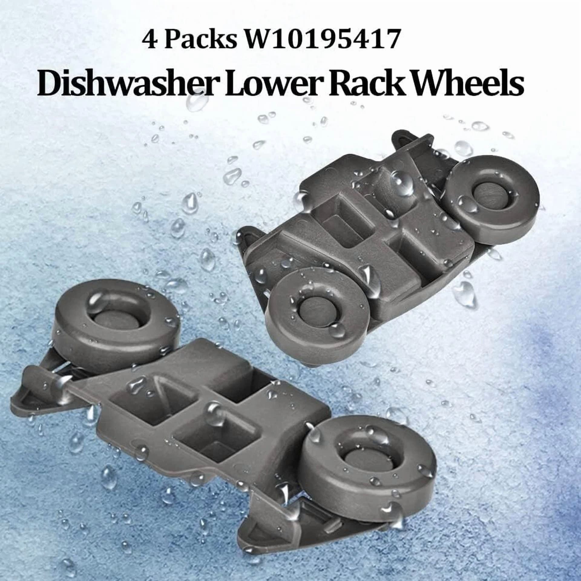 CIRCLE- For Kitchenaid Kdte104Ess1 Dishwasher Lower Dishrack Wheels (4 Pack)