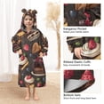 thumbnail image 3 of FORMRS Wearable Blanket Hoodie with Sleeves for Kids Cozy Flannel Sweatshirt, Chocolate Cakes, 3 of 7