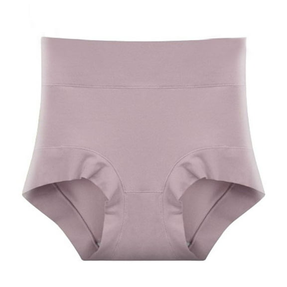 Diufon Women High Waisted Underwear Plus Size Cotton Full Coverage Belly Hide Panties Breathable Soft Stretch Briefs