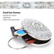 thumbnail image 5 of Bolso de mano Crystal Clutch con diseño de lanpet con diamantes de imitación, plateado, 5 of 6