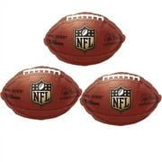 Official Logo Wilson 17" Football Shape Mylar Foil Balloon, Brown, 3 Count