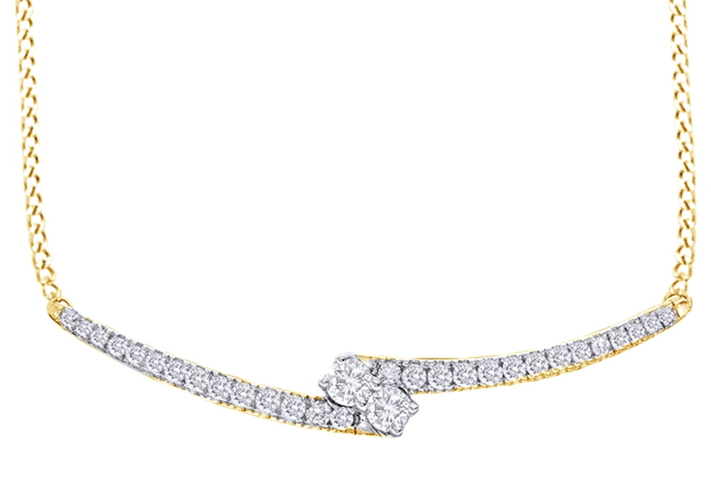 ALARRI 6.51 CTW 14K Solid White Gold Alert Heart Citrine Diamond Necklace with 20 Inch Chain Length 
