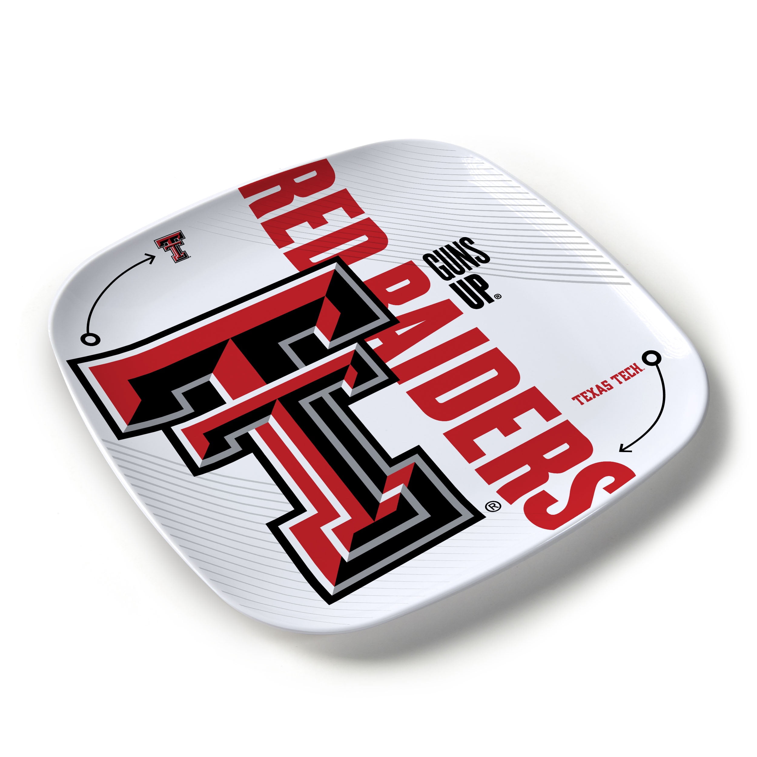 YouTheFan NCAA Texas Tech Red Raiders Large Party Plate