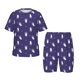 thumbnail image 1 of Fotbe Astronaut Rabbit Pijama Estampada de 2 Piezas para Niños – Ropa de Dormir de Manga Corta Cómoda para Niños y Niñas, Camiseta y Shorts de Algodón-Large, 1 of 6