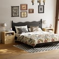 thumbnail image 6 of Lacoo End Table Set of 2 with Lights & Power Outlet, Fluted Nightstand with 2 Drawers for Bedroom, Sofa Side End Table for Living Room, Natural, 6 of 8