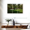 thumbnail image 3 of Elephant Stock Augusta National 13th Hole I Wall Art - Horizontal Multi Panel Canvas - Living Room Wall Decor - Sports Multi Panel - Green And Red Decor By Marci Rule - 33" x 20", 3 of 8