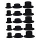 thumbnail image 5 of NUOLUX 15Ud Sombreros Pequeños De Fieltro Negro Para Manualidades Con Estilo Y Cómodo, 5 of 8