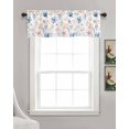 thumbnail image 3 of Coastal Kitchen Valances for Windows Farmhouse Linen Window Valance Curtain for Living Room Window Treatment Coral Starfish Shell Couch Ocean Beach Summer Valance Rod Pocket Topper, 60 x 18 Inch, 3 of 6