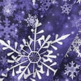 thumbnail image 4 of Ensemble de Rideaux de Douche Flocon de Neige de Noël, Rideaux de Douche de Noël pour Salle de Bain, Rideau de Douche Violet d'Hiver Décoratif de Noël, 72x84 Po, 4 of 5