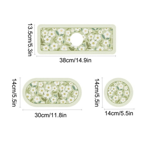 

WQQZJJ Home Essentials Clearance Home Supplies Bathroom Faucet Water Absorption Quick Drying Cup Pad Bathroom Washbasin Set Pad Household Items Deals Holiday Big Savings