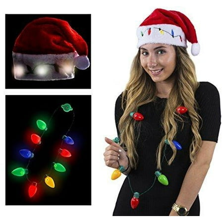 funny party hats blinking santa hats christmas light necklaces led santa hat for adults and - Funny Christmas Hats Adults funny party hats blinking santa hats christmas light necklaces led santa hat for adults and - Funny Christmas Hats Adults