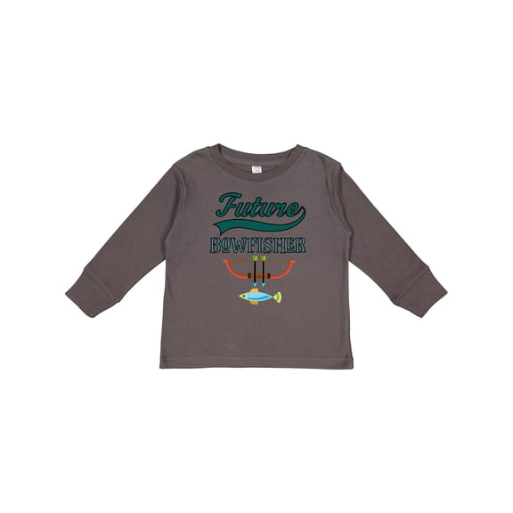 Inktastic Future Bow Fisher Hunting Fishing Boys Long Sleeve Toddler T-Shirt