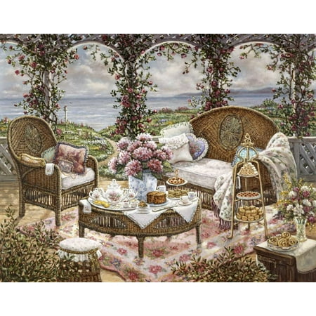 Afternoon Tea Poster Print by Janet Kruskamp (Best Places To Go For Afternoon Tea In London)