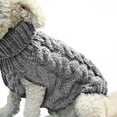 thumbnail image 1 of Soft Autumn Winter Yorkie Coat Bulldog  Chihuahua For Dogs Dog Costume Dog Clothes Pet Supplies Dog Sweater Pet Vest GREY XL, 1 of 1
