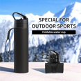 thumbnail image 4 of Orange Folding Silicone 600ml Water Bottle Cycling Water Cup Portable Shatterproof Silicone Water Bottle, 4 of 5