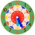 thumbnail image 1 of Lttoisl EduLearn Kids Wooden Learning Clock, Educational Time Telling Math Tool for Preschool & Elementary Students, Analog & Digital Concepts, Interactive Hour Minute 24-Hour Practice, 1 of 8