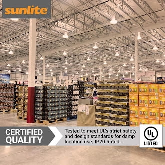 Sunlite LED A23 Light Bulb, 26 Watts (300W Equivalent), Medium E26 Base, Non-Dimmable,UL Listed, 5000K Daylight, 1-Pack