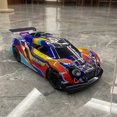 thumbnail image 3 of Children 2.4g Remote Control Car 1:14 4WD Electric Rechargeable High Speed Drift Spray Racing Car With Music Light, 3 of 7