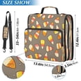 thumbnail image 3 of Water-Resistant 3-Ring Binder Organizer with Multiple Pockets Zipper Binder Bag for Office Cartoon Candy Corn, 3 of 8