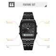 thumbnail image 4 of SKMEI Watch for Men Retro Analog Digital Watches Square Dual Display Men's Watches Luxury Stylish Casual Wristwatches, 4 of 7
