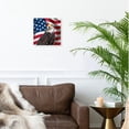 thumbnail image 2 of 3dRose, American Flag USA Bald Eagle Patriotism Patriotic Stars Stripes, 10x10 Wall Clock, 2 of 7