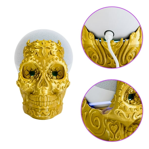 Soporte para Alexa Echo Dot 4ta y 5ta Gen Tipo Calavera Ornamental